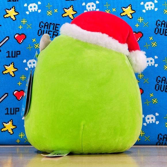 Squishmallow Mike Wazowski Monsters Inc 8" UltraSoft Disney Christmas Plush NWT - Picture 2 of 5